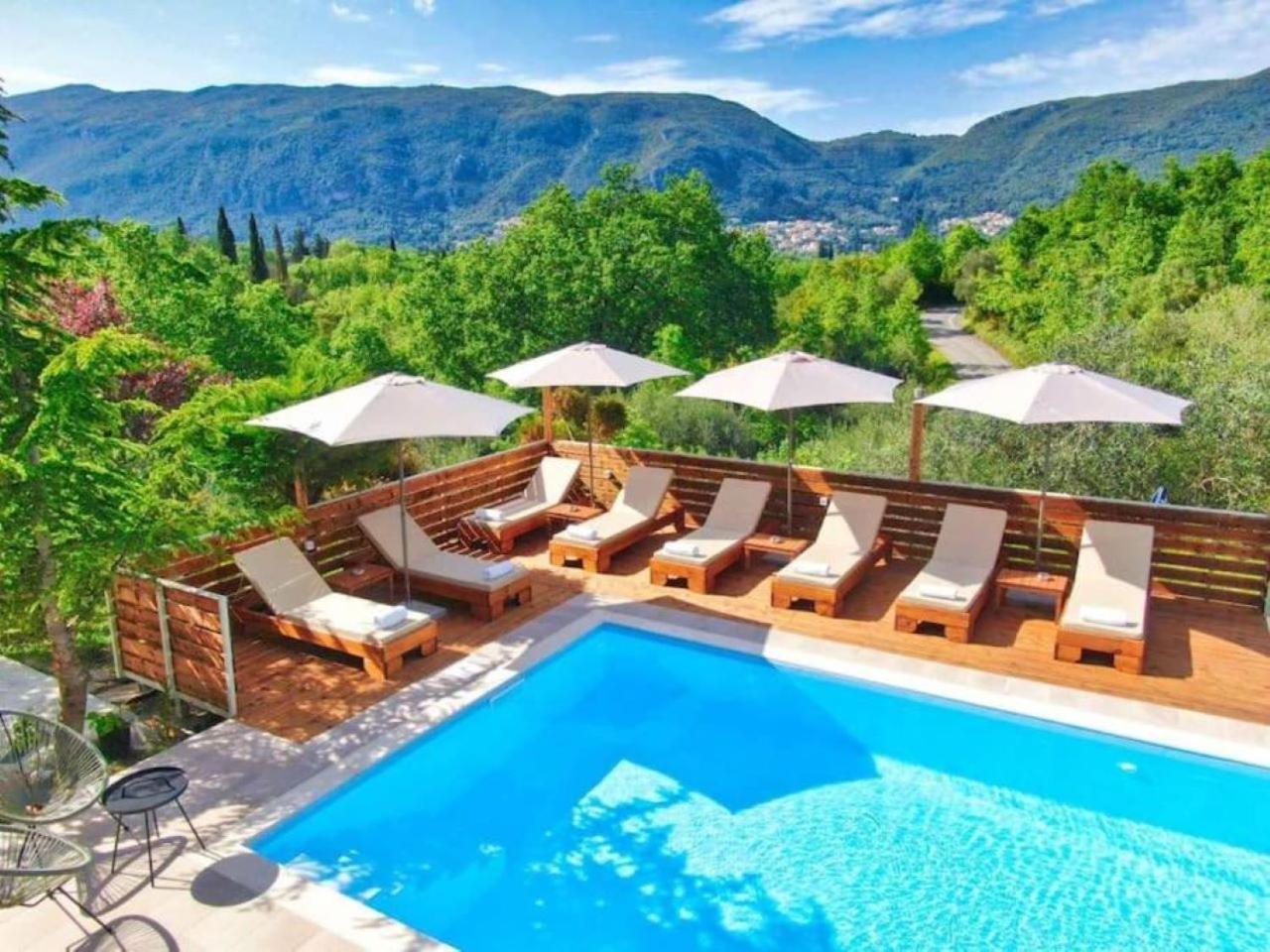 Petra House Villa Áno Korakiána Dış mekan fotoğraf